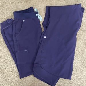 Figs scrubs Rafaela top and Zamora jogger pants